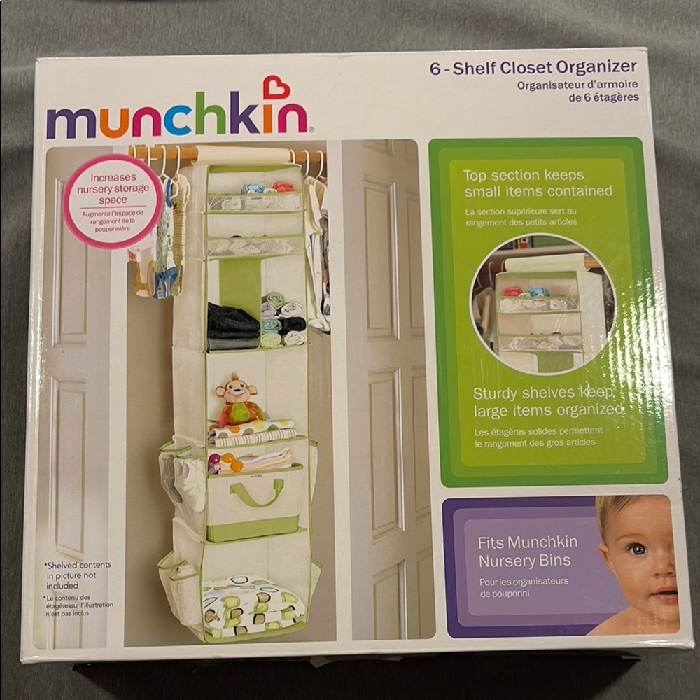 Munchkin Cream Closet Accessories Storage Organizer